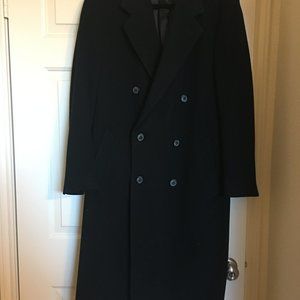 Ralph Lauren Men's Double-Breasted Wool/Cashmere Overcoat 40R
